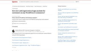 How to add registration/login module for customers on my WordPress ...