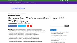 Download Free WooCommerce Social Login v1.6.2 – WordPress plugin