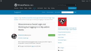 Woocommerce Social Login not Working but logging in in Wp-admin ...