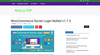 WooCommerce Social Login Nulled v1.7.3 - Null5