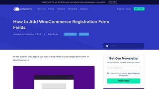 How to Add WooCommerce Registration Form Fields - Cloudways