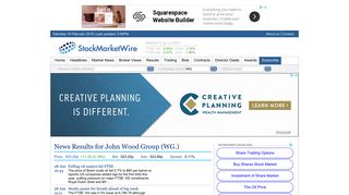 Latest Company News for John Wood Group | Stock Market Wire