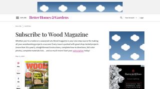 Subscribe to Wood Magazine | Better Homes & Gardens