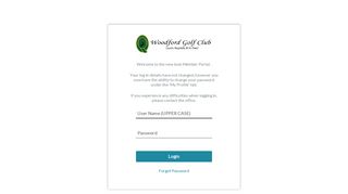 Woodford Golf Club - Member Login