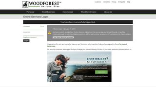 Logout - Woodforest - Woodforest National Bank