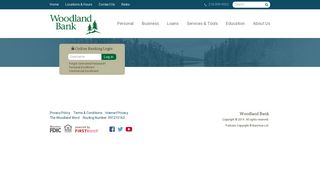 Online Banking Login - Woodland Bank