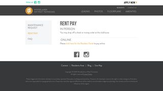 Rent Pay - Woodlands on West Tennessee