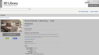 Wood-Mode Cabinetry - Visit Website - Catalog Details - Chief Architect