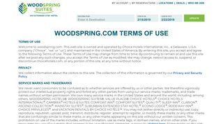 Terms of Use - Extended Stay Hotels | WoodSpring Suites and Value ...