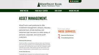 WoodTrust Bank: Asset Management
