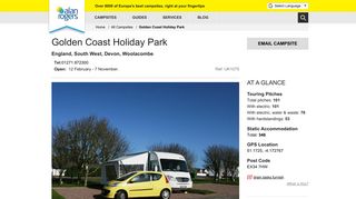 Golden Coast Holiday Park | Woolacombe | England| Alan Rogers