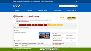 Overview - Woolston Lodge Surgery - NHS