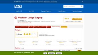 Reviews and ratings - Woolston Lodge Surgery - NHS