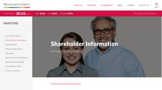 Shareholder Information - Woolworths Group