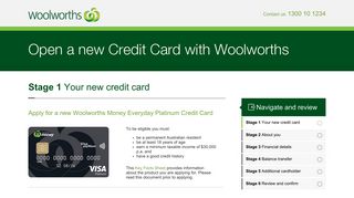 Woolworths Credit Card Application - Woolworths Cards