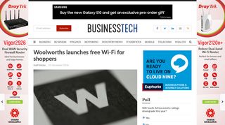 Woolworths launches free Wi-Fi for shoppers - BusinessTech