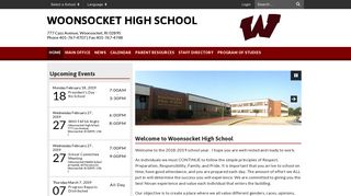 Woonsocket High School: Home