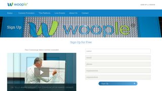 Woople Sign Up