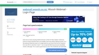 Access webmail.woosh.co.nz. Woosh Webmail - Login Page