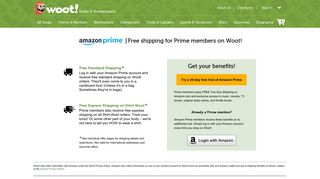Amazon Prime Benefits | Woot