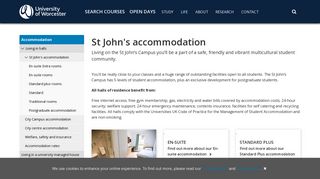 St John's Campus Accommodation - University of Worcester