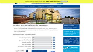 Student accommodation in Worcester - houses homes flats housing