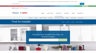 Find An Installer | Worcester, Bosch Group