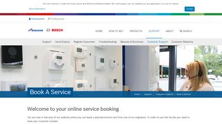 Book A Service | Worcester, Bosch Group