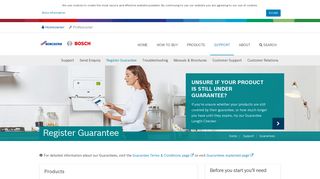 Register Guarantee - Worcester Bosch
