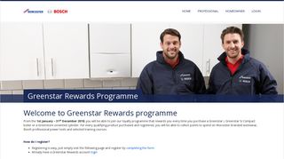 Greenstar Rewards Programme - Worcester Promotions