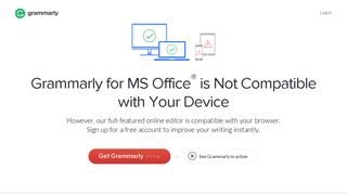 Grammarly for MS Word and Outlook | Grammarly