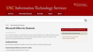 Microsoft Office for Students | IT Services | USC