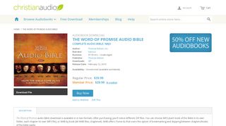 The Word of Promise Audio Bible Download - Christian audiobooks ...