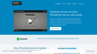 WordAds – High quality ads for WordPress