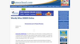Wordly Wise 3000® Online - Homeschool.com