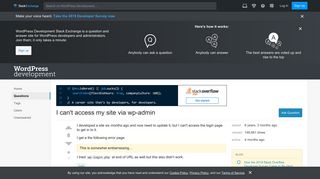 login - I can't access my site via wp-admin - WordPress ...