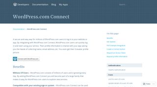WordPress.com Connect | Developer Resources