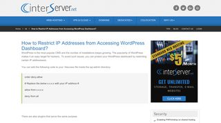 How to Restrict IP Addresses from Accessing WordPress Dashboard ...