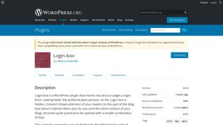 Login-box | WordPress.org