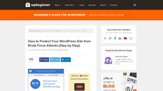 How to Protect Your WordPress Site from Brute Force Attacks (8 Tips)