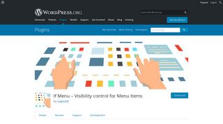 If Menu – Visibility control for Menu Items | WordPress.org