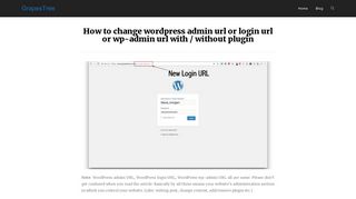 How To Change Wordpress Admin Login Url With Or Without Plugin