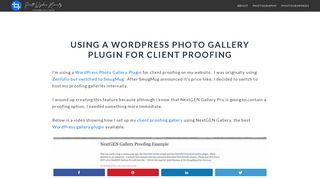 Using A WordPress Photo Gallery Plugin For Client Proofing
