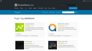 dashboard | WordPress.org