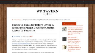 Things To Consider Before Giving A WordPress Plugin Developer ...