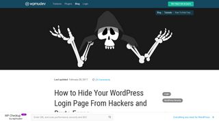 How to Hide Your WordPress Login Page From Hackers and Brute ...