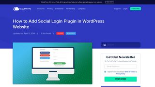 How to Add Social Login Plugin in WordPress Website - Cloudways