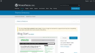 Blog Start | WordPress.org