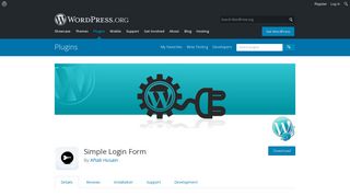 Simple Login Form | WordPress.org
