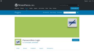 Passwordless Login | WordPress.org